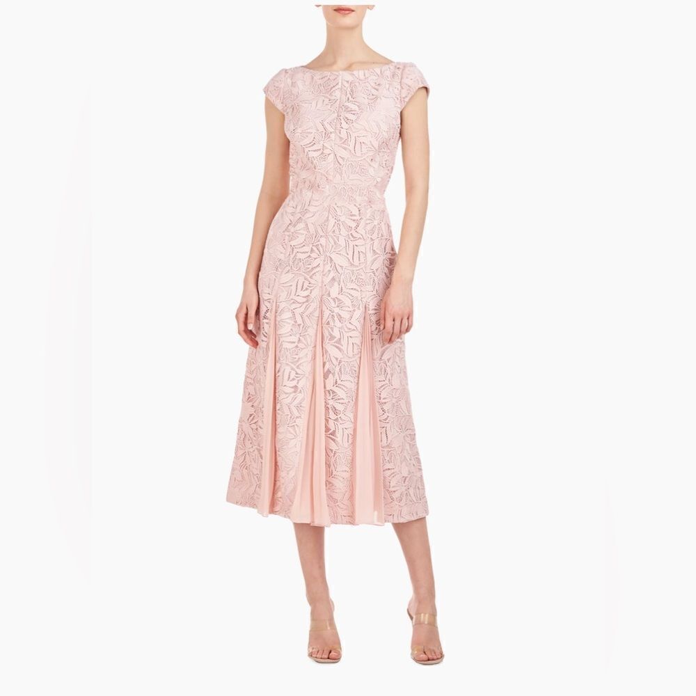 Kay Unger Angelina Lace Midi-Dress size 8